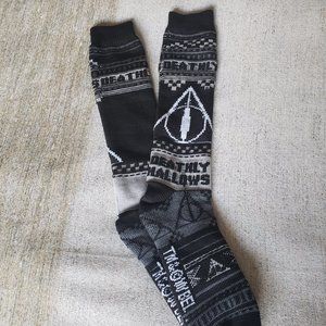 Harry Potter Deathly Hallows Knit Socks